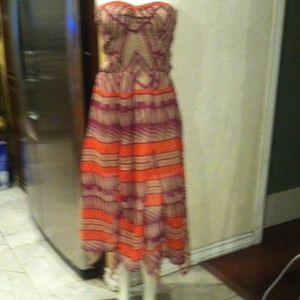 Love Fire strapless dress